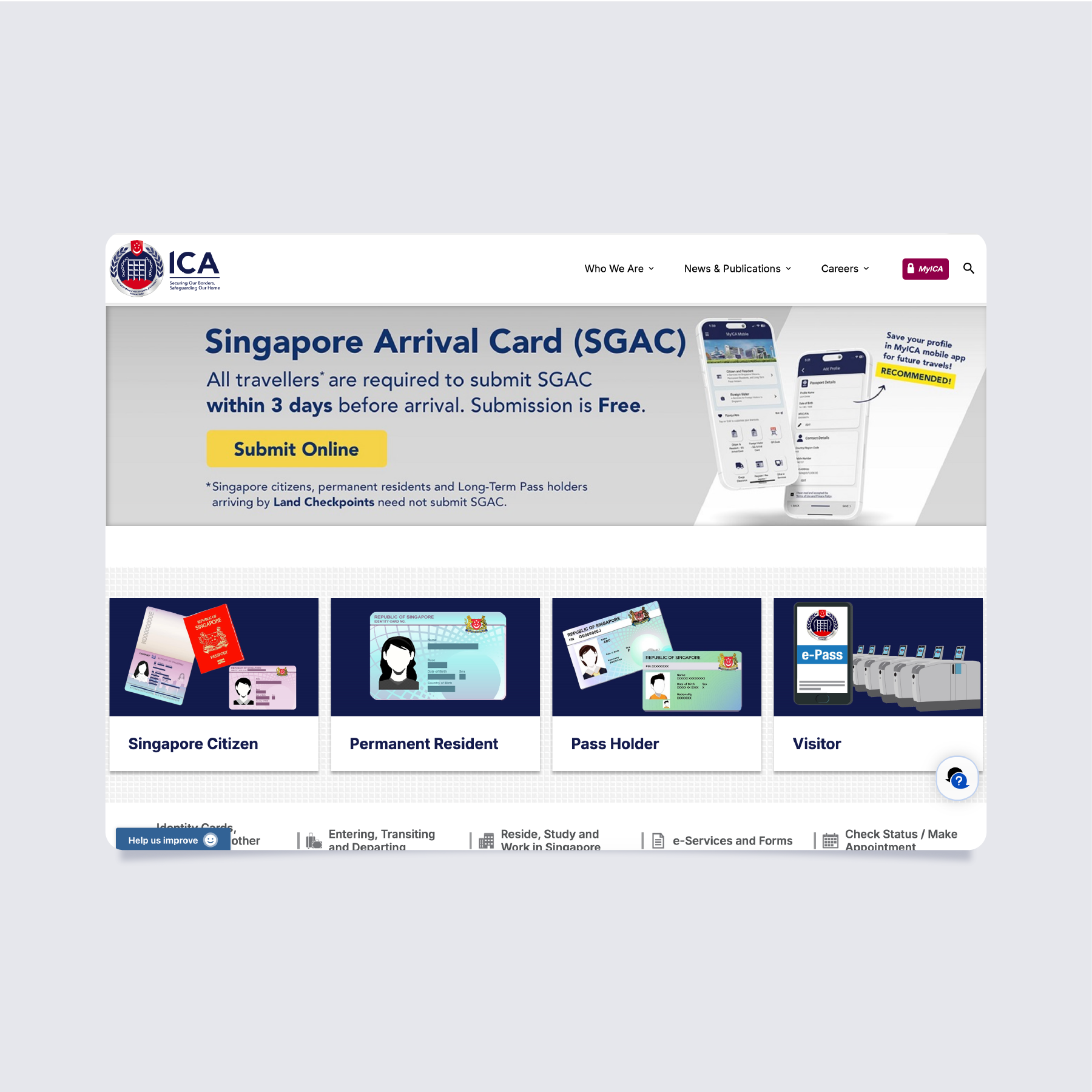 ICA Corporate Website